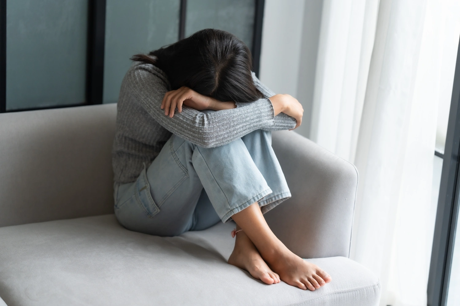 woman suffering from depression